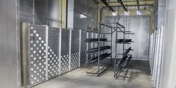 Industrial Parts on the rack for a Commercial building 