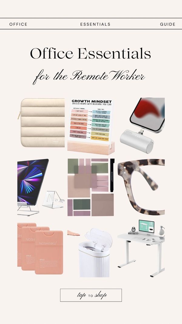 Office essentials for the remote worker. The perfect gift for anyone that works from home.