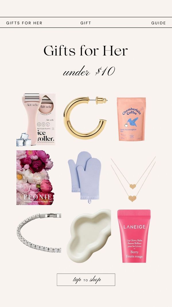 gifts for her, gifts under 10 dollars, gifts under $10, affordable gifts for her, practical gifts