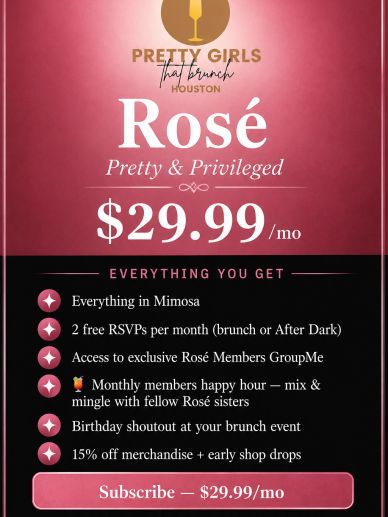 Rosé membership subscription offer for $29.99 per month.