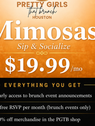 Brunch event subscription offer for $19.99/month in Houston.