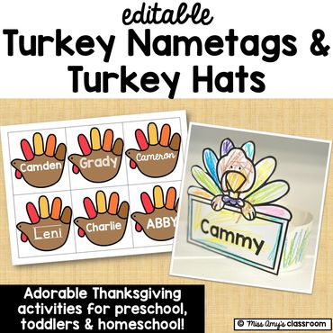 preschool thanksgiving crats, preschool turkey hats