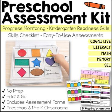 preschool assessment for beginning and end of year