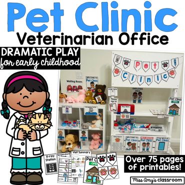 vet clinic, pet clinic dramatic play