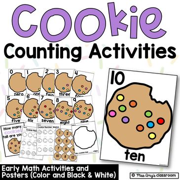 free preschool math printables, free number posters for classroom