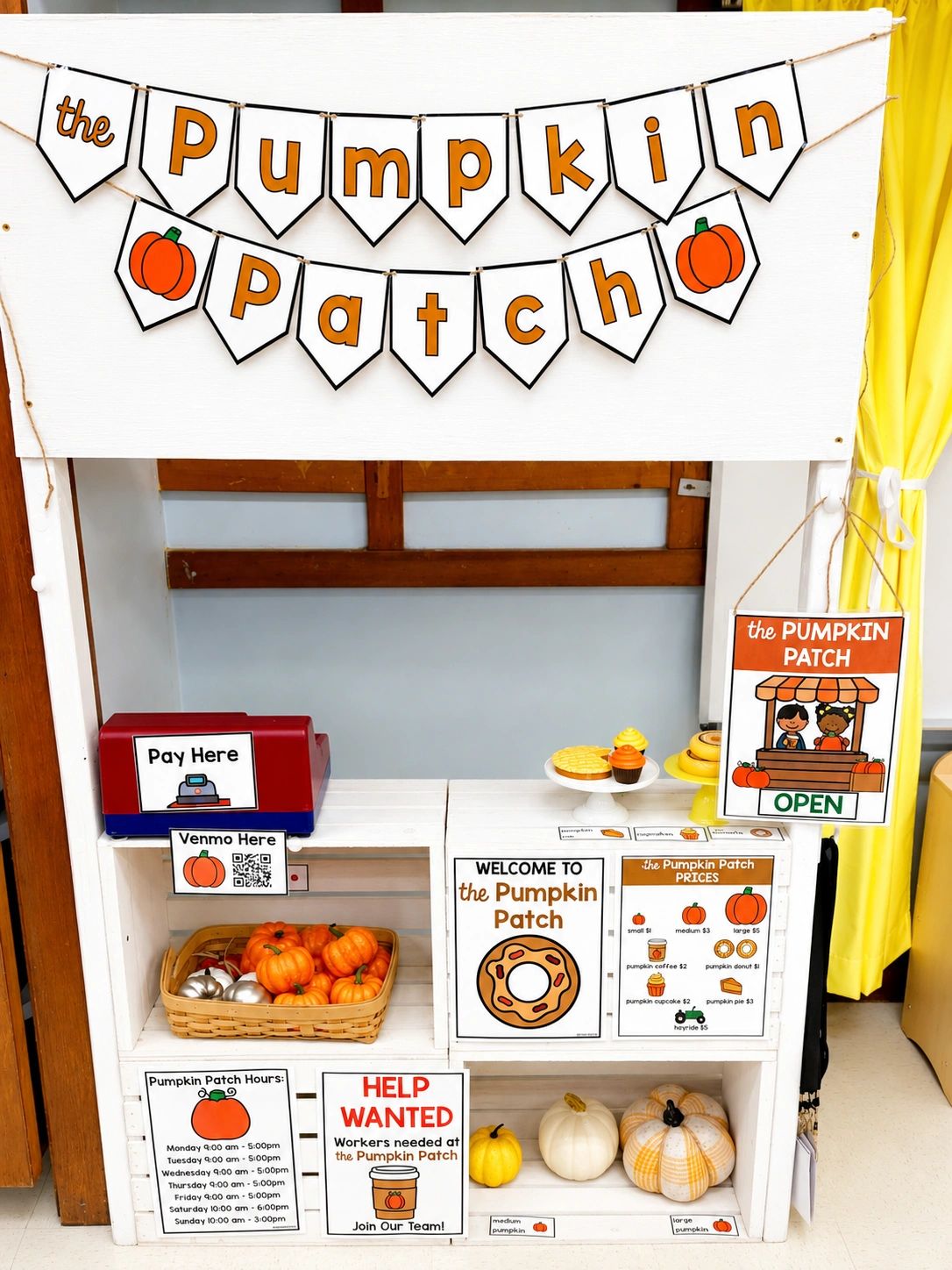 pumpkin patch dramatic play center printables for fall themes