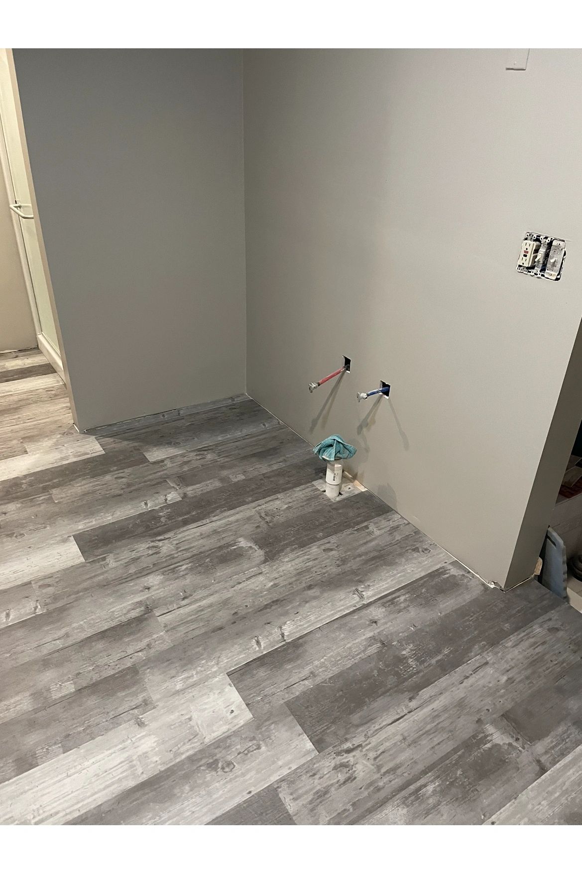 Water damaged Bathroom remodel.