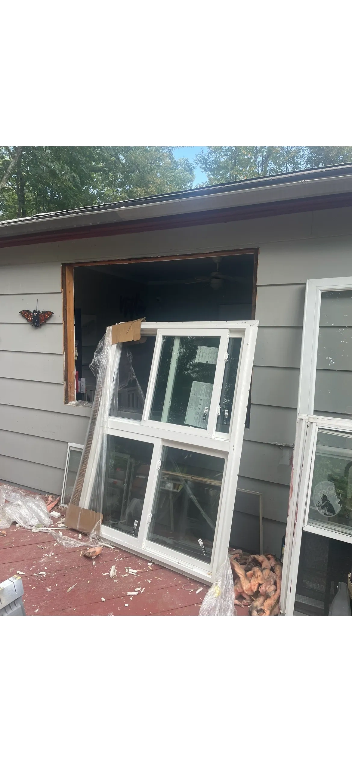 New window installation.