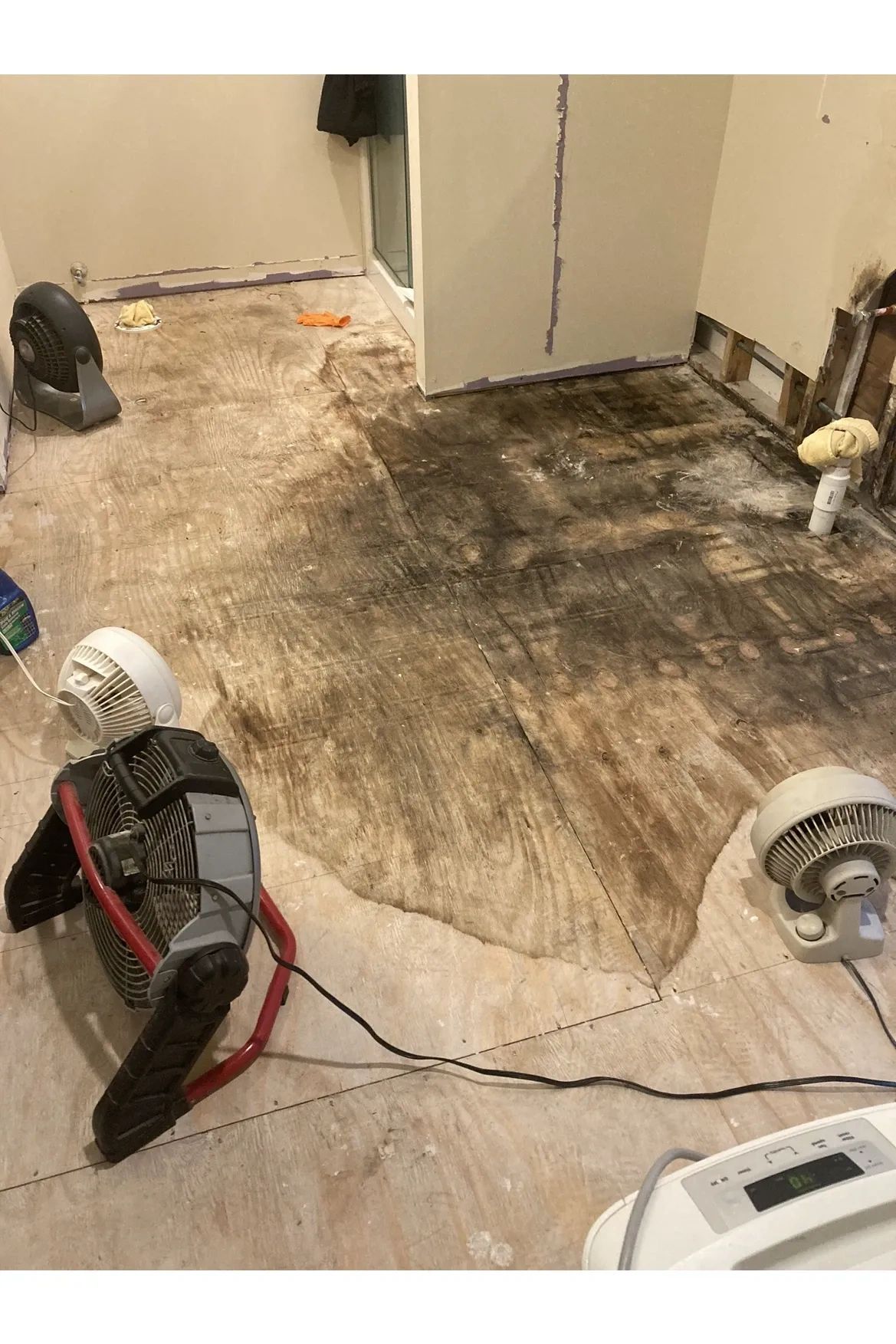  Home repair Broken pipe in bathroom. Water Damaged.  