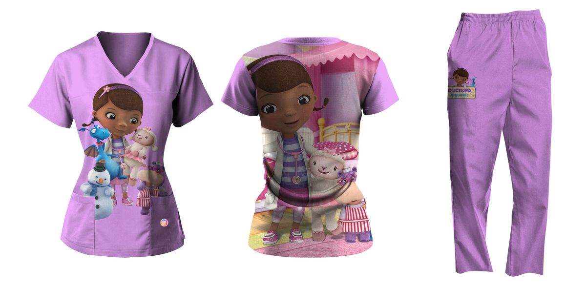 Doc Mcstuffins Pijama De Doctora Juguetes Doctor Cart Just Play