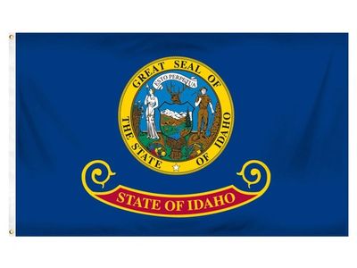 Idaho flag on Skibbatical