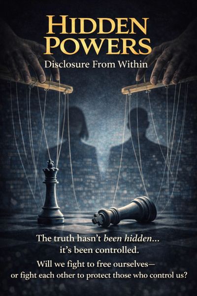 Hidden Powers Disclosure From Within, a political sci-fi thriller by Sal Amato. The book is due for 