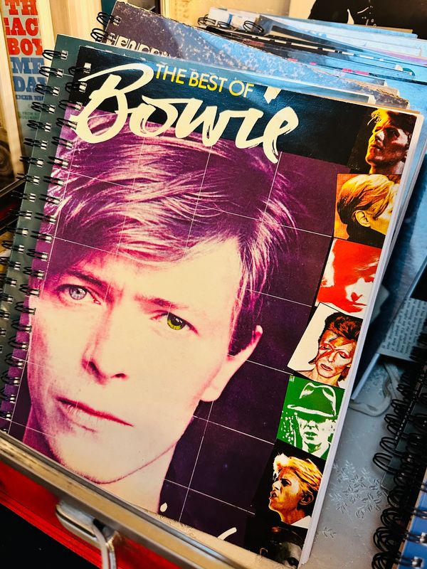 David Bowie Upcycled Album Cover Notebook 