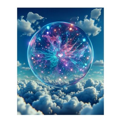 Reiki energy bubble, illustrating the healing energy field during a Reiki session