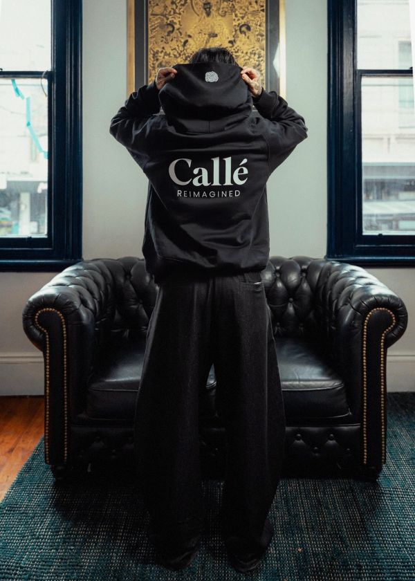 Calle Reimagined Apparel. Hoodie Shown.