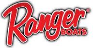 Logo of Ranger Boats in bold red and black.