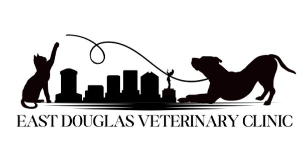 Wichita skyline East Douglas Veterinary Clinic Logo