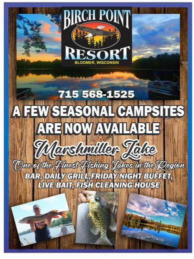 We have a few seasonal campsites available. Call the resort for details.