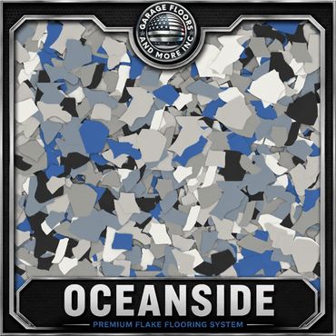 Sample of Oceanside premium flake flooring.