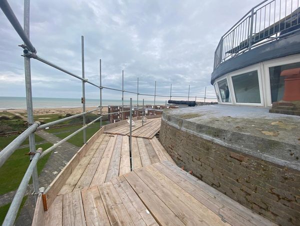 user friendly scaffolds erected to local heritage landmarks in east sussex