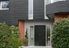 a modern new entrance to a renovated 1970's house in Essex