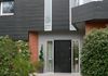 a modern new entrance to a renovated 1970's house in Essex