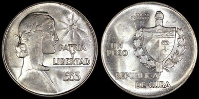 1935 Cuban ABC Peso