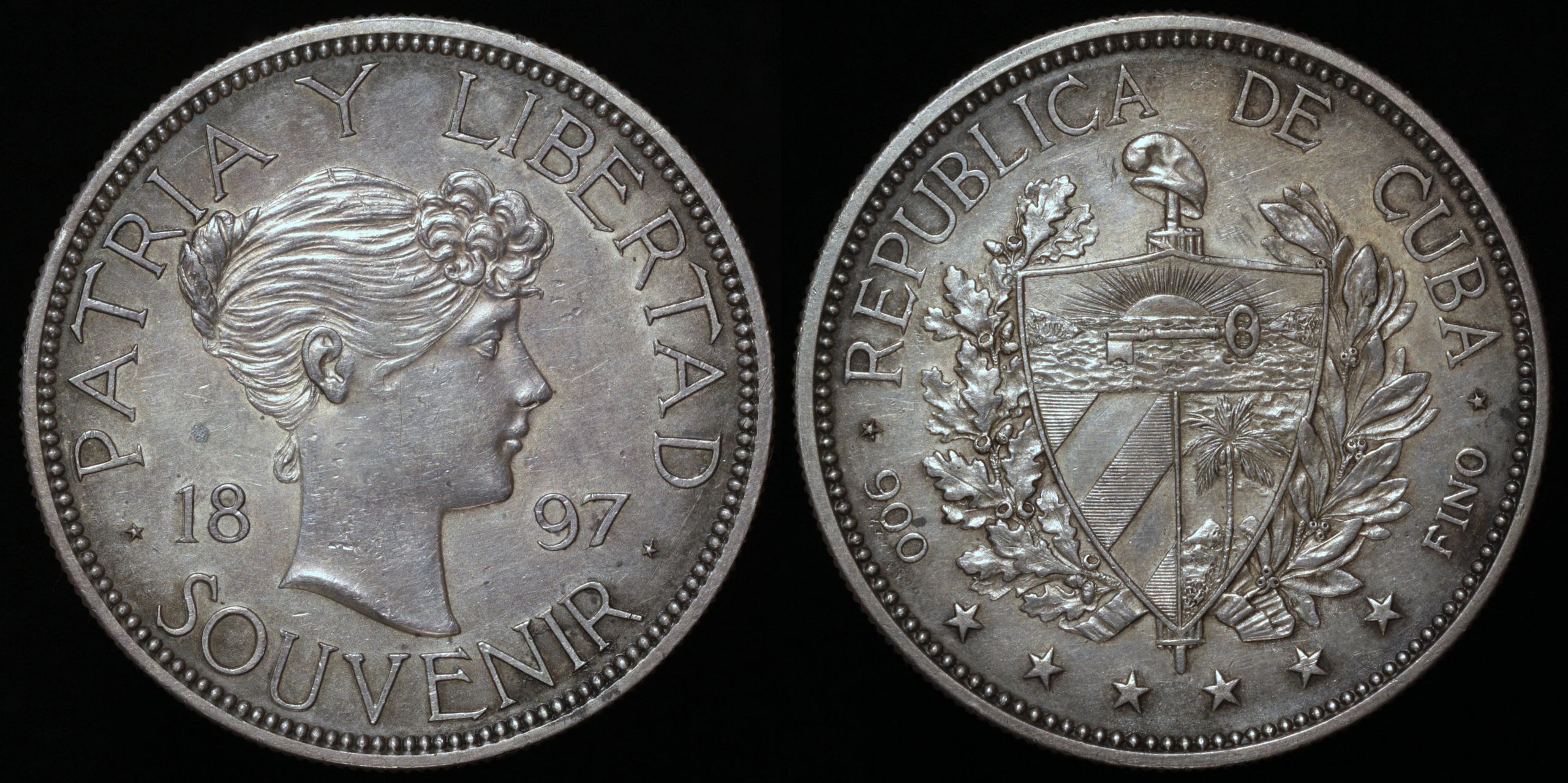 1897 Cuba Souvenir Peso