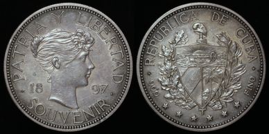 1897 Cuban Souvenir Peso