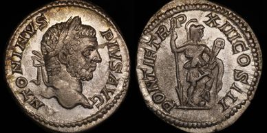 210 AD Caracala Denarius