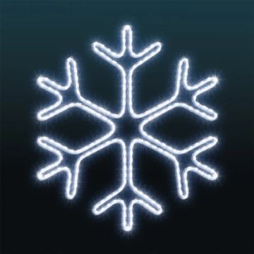 fiocco natalizio luminoso, struttura 2D allestita con luci a LED, luminarie natalizie