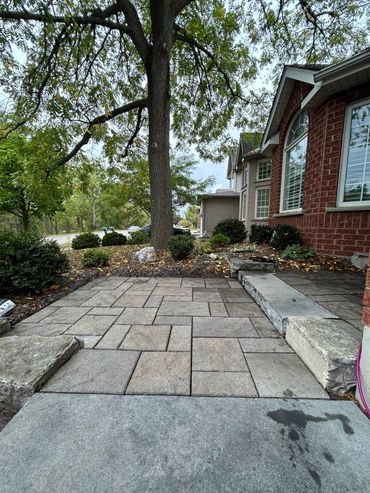 landing, interlock, interlocking, landscaping