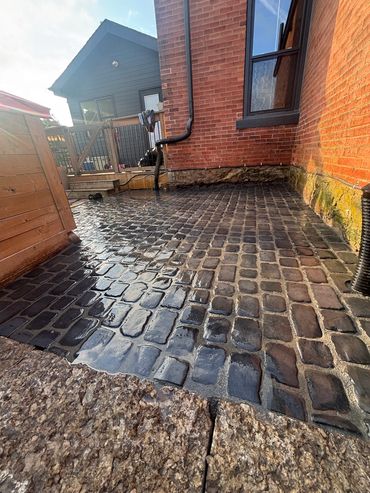 interlock, interlocking, cobblestone, landscaping