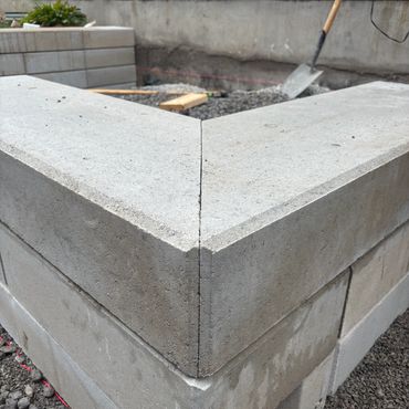 patio, wall stone, coping, 