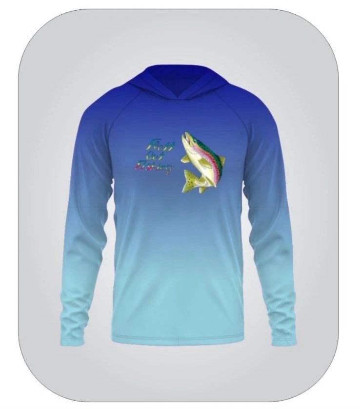 Performance fishing shirt with hood