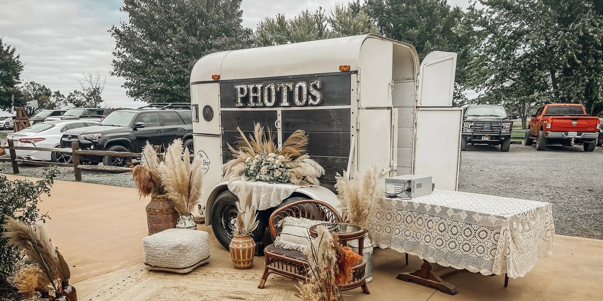 Thelma Horse Trailer, The Rustic Shot Mobile Photo Booth, Photo Booth Rental