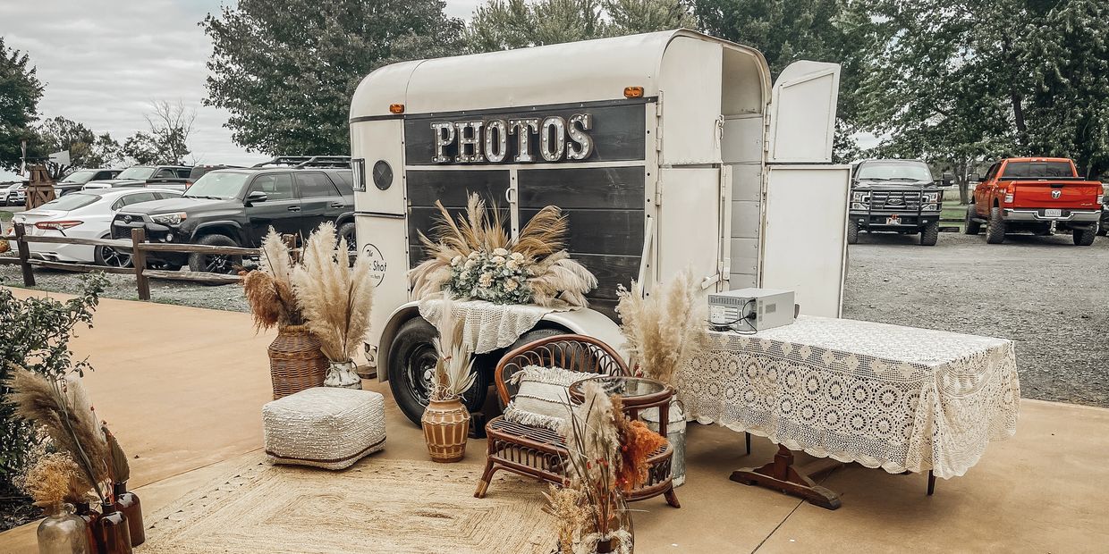 Thelma Horse Trailer, The Rustic Shot Mobile Photo Booth, Photo Booth Rental