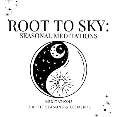 Yin-yang symbol with sun and moon for seasonal meditations.