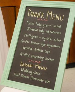 Wedding Menu 