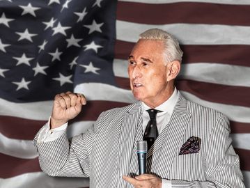 Roger Stone with American Flag backdrop.

The Stone Zone: https://stonezone.com