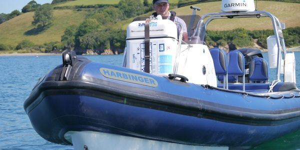 Image: a close up of the RIB Harbinger