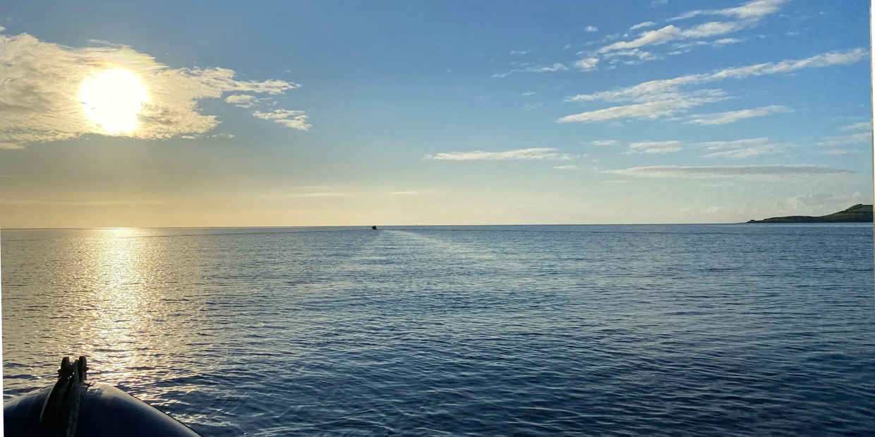 Image: sunrise over Falmouth Bay