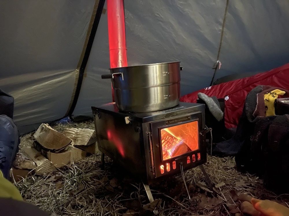 GST Gear -Titanium Fold View Tent Stove
