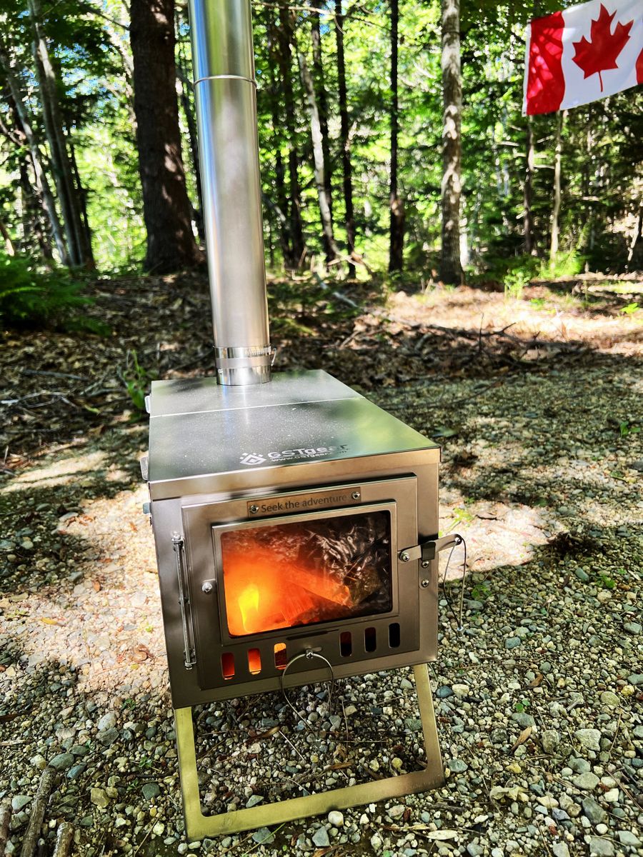 GST Gear -Titanium Fold View Tent Stove