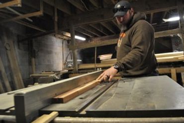 Man using table saw