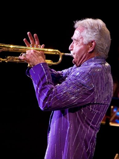 Doc Severinsen from The Tonight Show performs on trumpet.