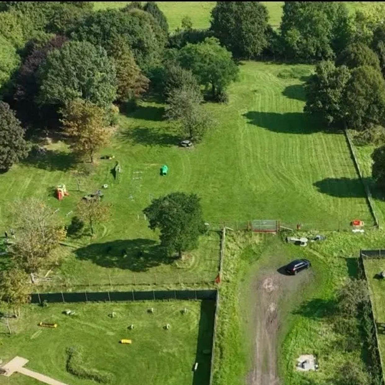 Aerial photograph of Zoomies Action Zone Halewood