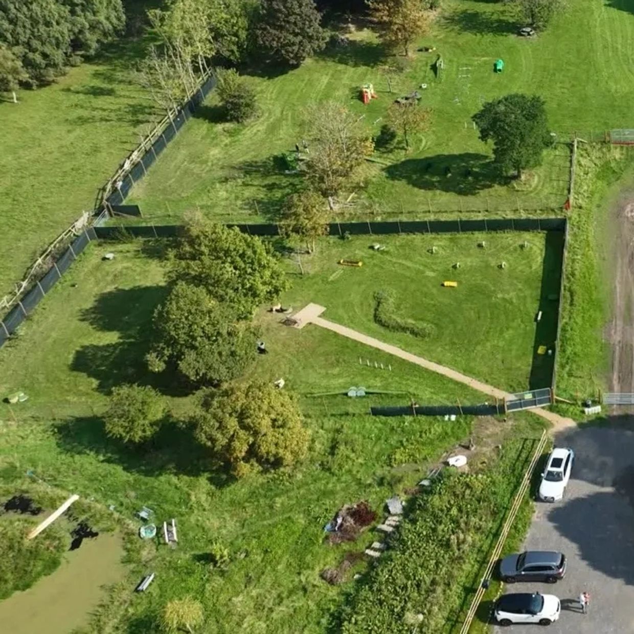 Aerial photograph of Activity Zone