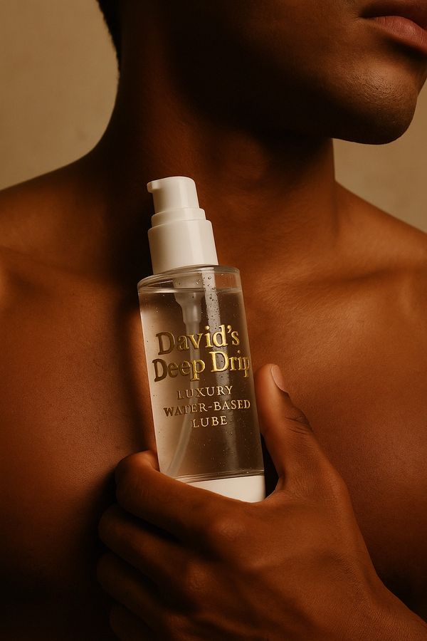 luxury water based lube. black man