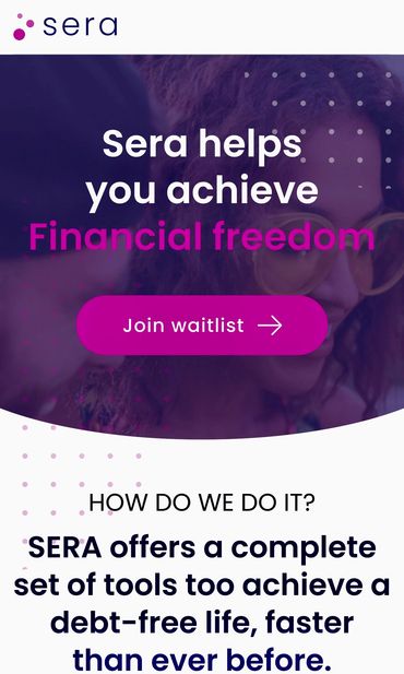Mobile landing page IPD designed and built for Sera's pre-launch join the waitlist campaign.